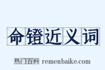 命镫近义词是什么意思的图片